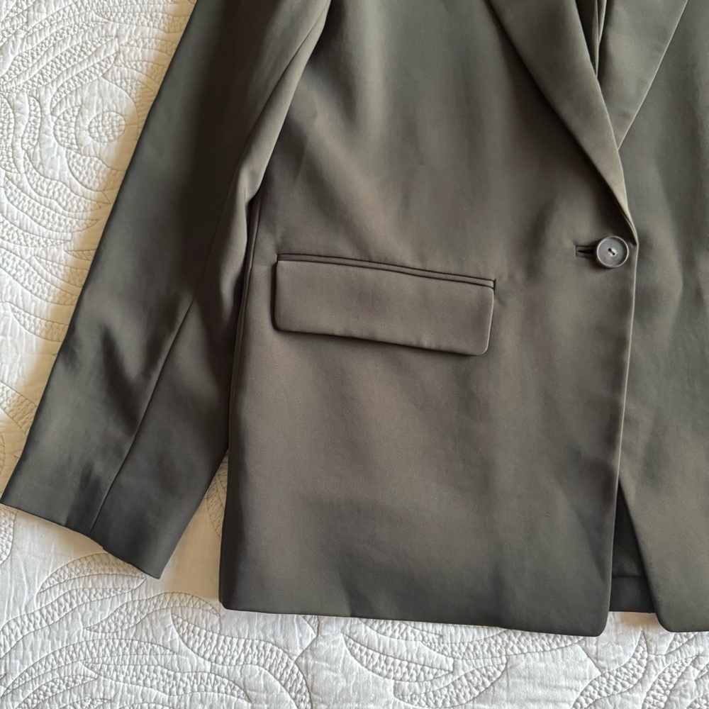 Vince - Boyfriend Blazer - Deep Laurel (Green) - Picture 4 of 14